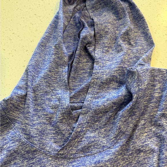 Nike Womens Dri Fit Purple Large Light Hoodie Pullover Long Sleeve Shirt Heather - Picture 5 of 9